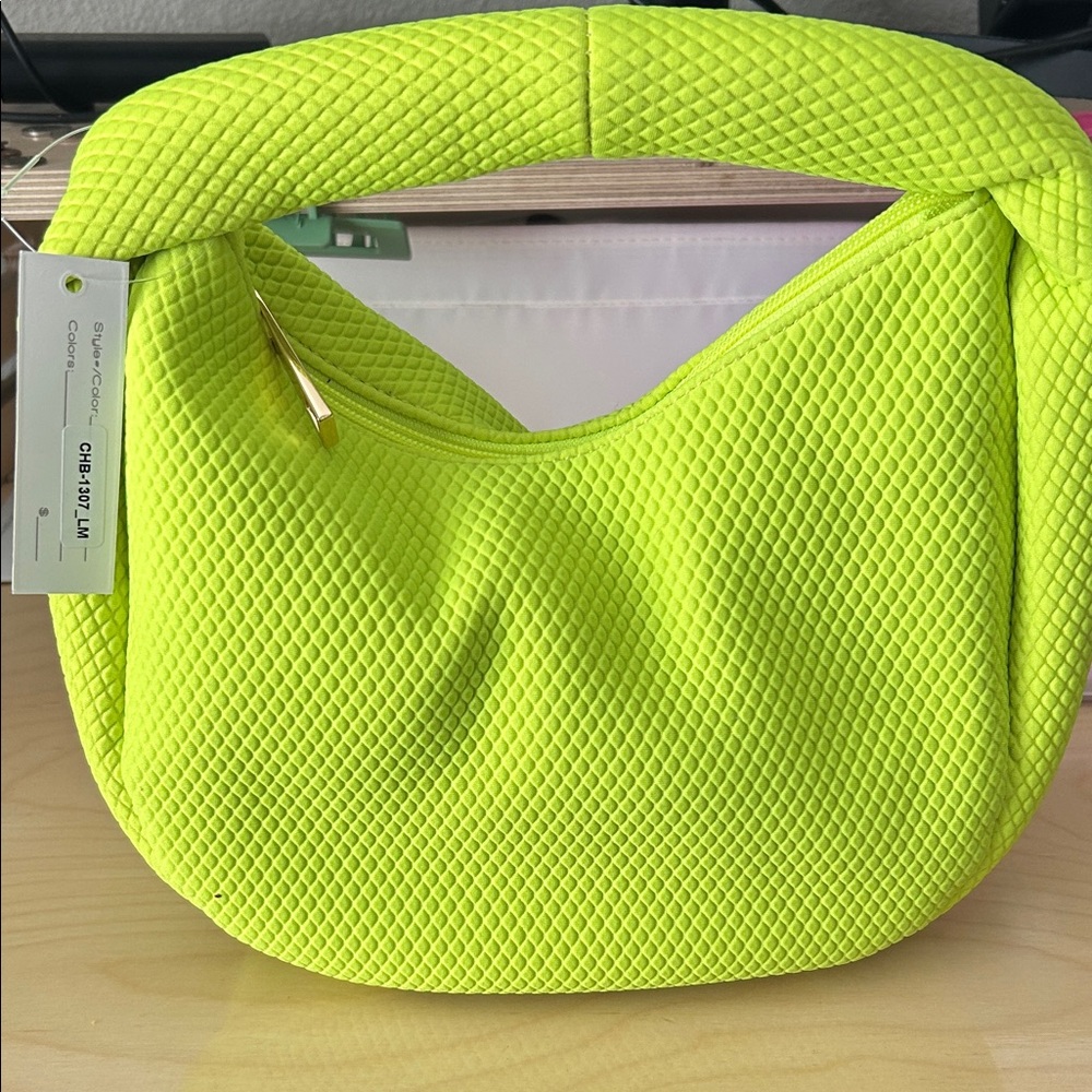 Chinese Laundry Vibrant Lime Hobo Bag